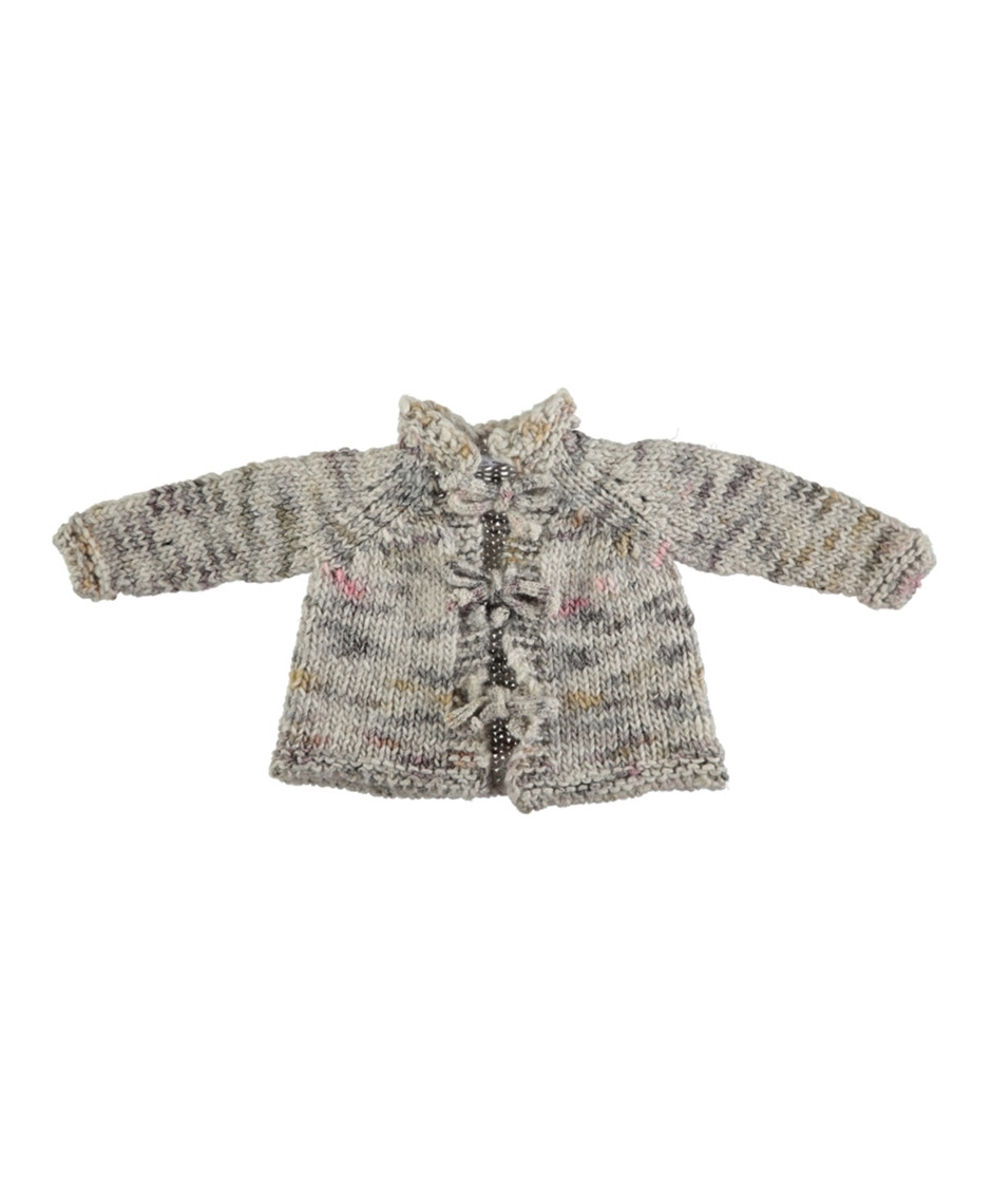 MON MARCEL JACKET WITH BOWS MULTI BEIGE