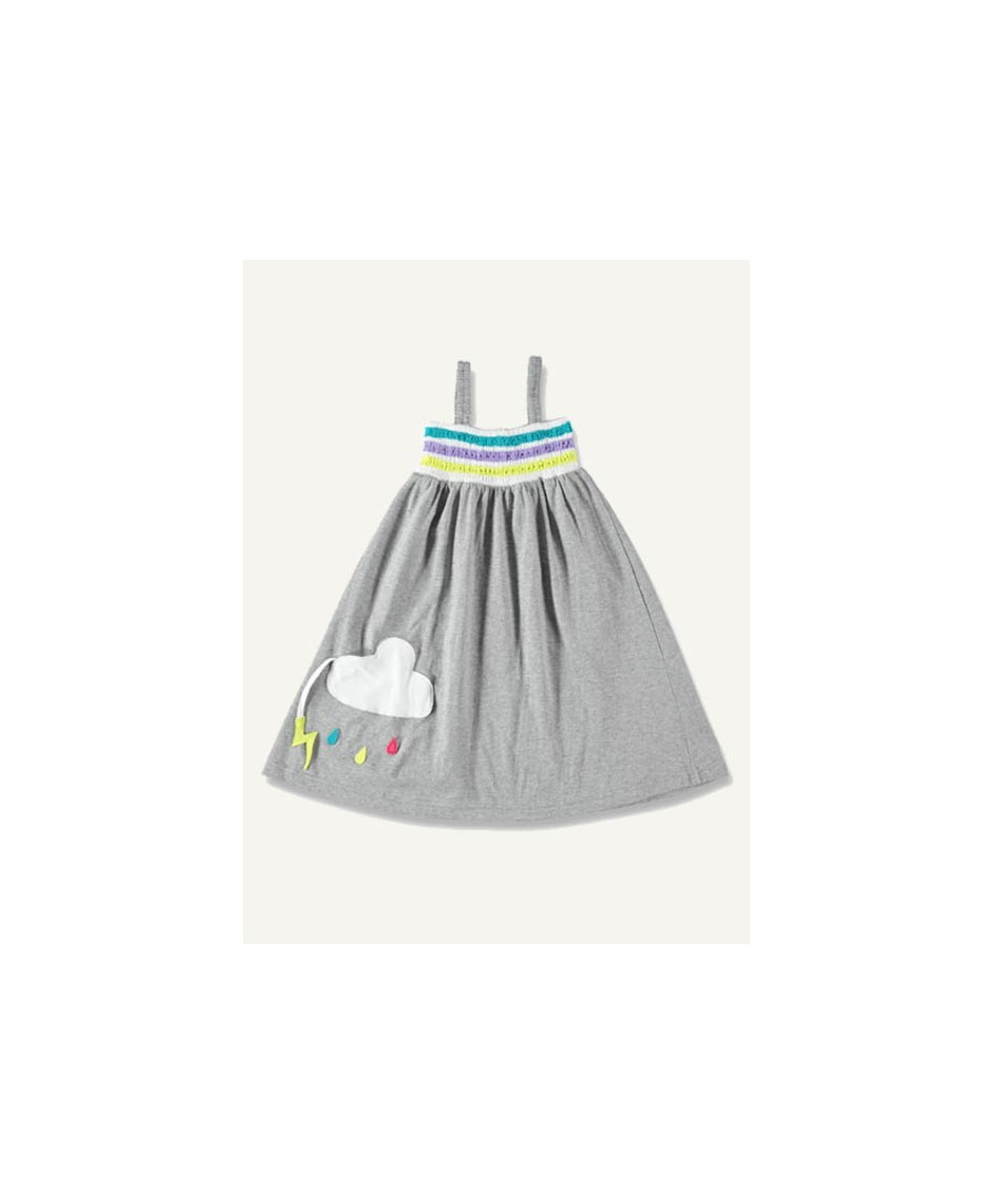 Rainbow dress - grey melange