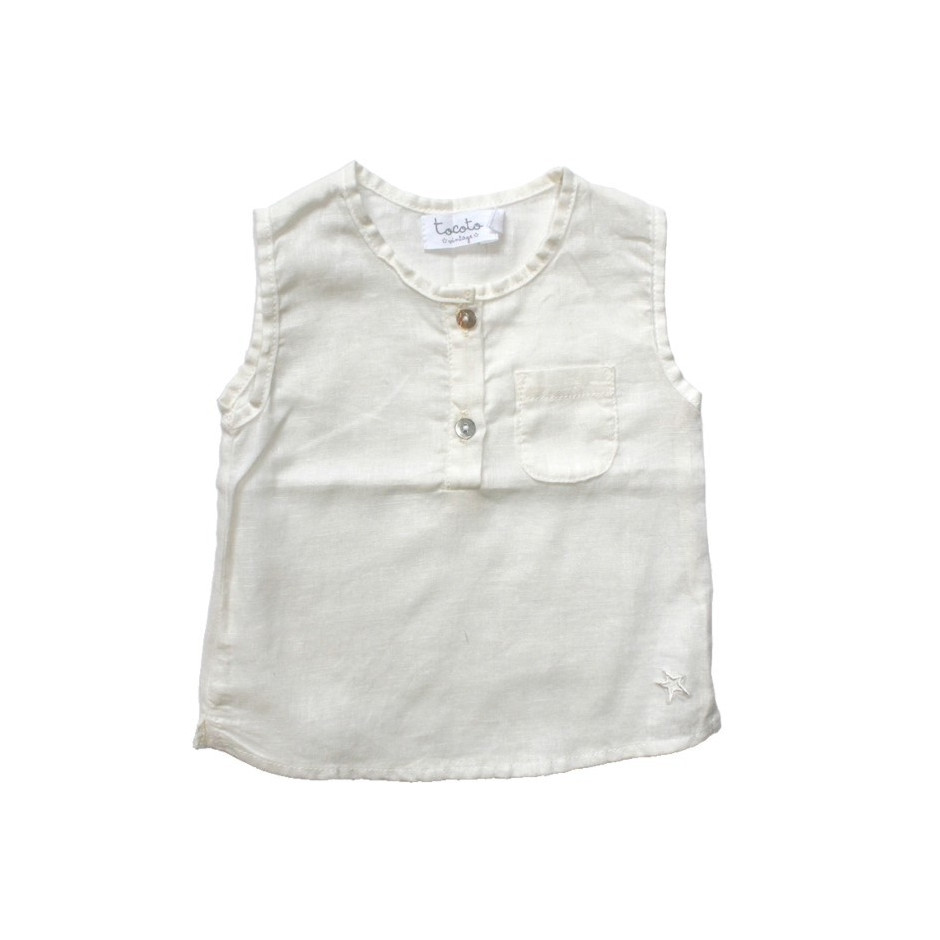 TOCOTO BLOUSE BABY OFF WHITE