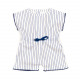 MESSAGE ROMPERS STRIPES BLUE