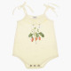 TOCOTO VINTAGE STRAWBERRY PLANT DRAWING ROMPER