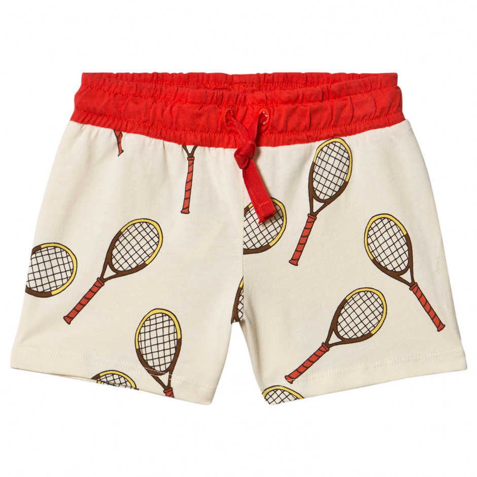 MINI RODINI Tennis Shorts Off White